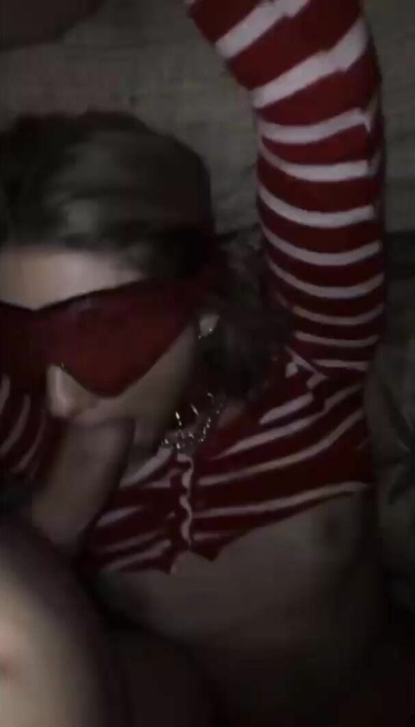 Beautiful teen used for blowjob by a big cock